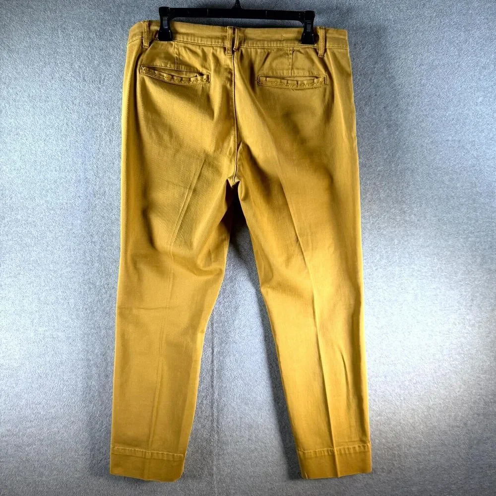 Anthropologie Pilcro and The Letterpress Stet Pants Women's 30 Mustard Mid Rise‎